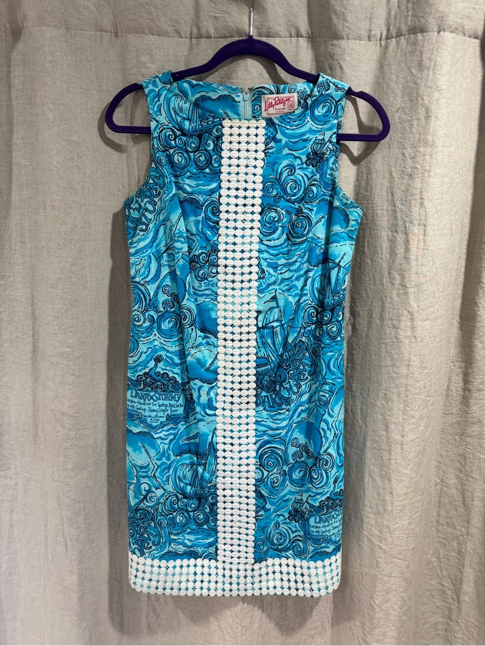 Lilly Pulitzer Dark and Stormy Shift Dress Size 2